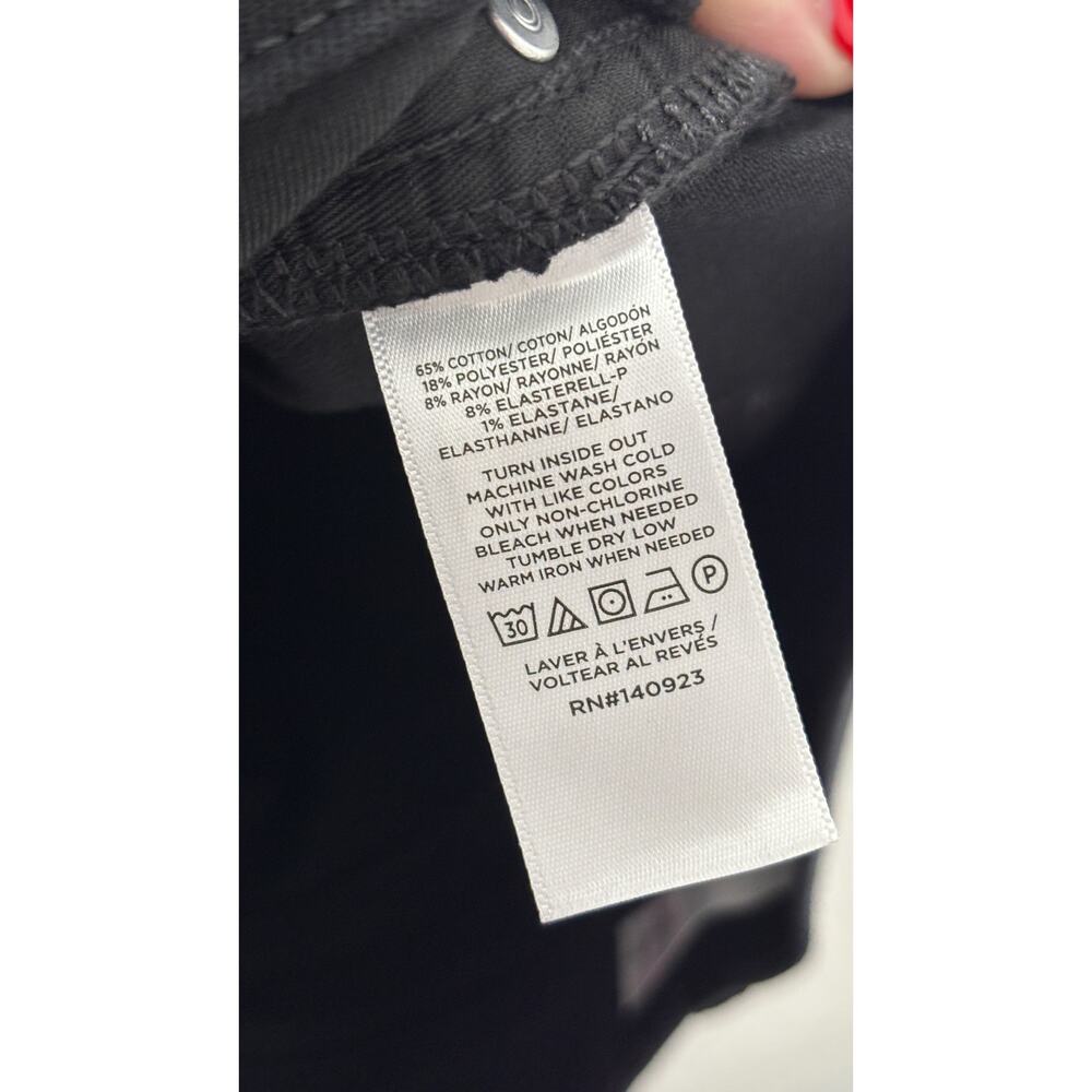 Loft The Slim Flare High Rise Black Denim Jeans Womens Size 6 New - Picture 10 of 11